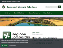 Tablet Screenshot of comune.mezzanarabattone.pv.it